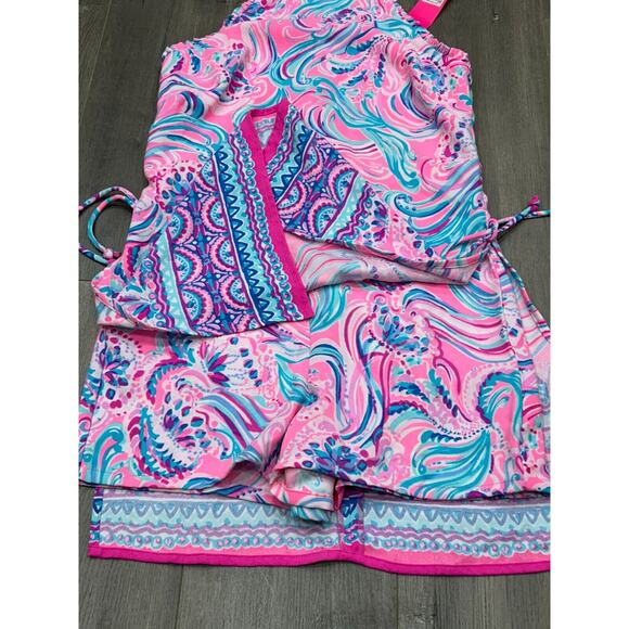 NWT Lilly Pulitzer Dont Be Jelly Pearl Romper Prosecco Pink Preppy Size 0 - Picture 4 of 11
